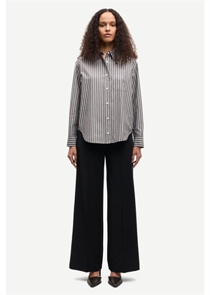Salova pocket skjorte 15758 Brown Stripe Samsøe 